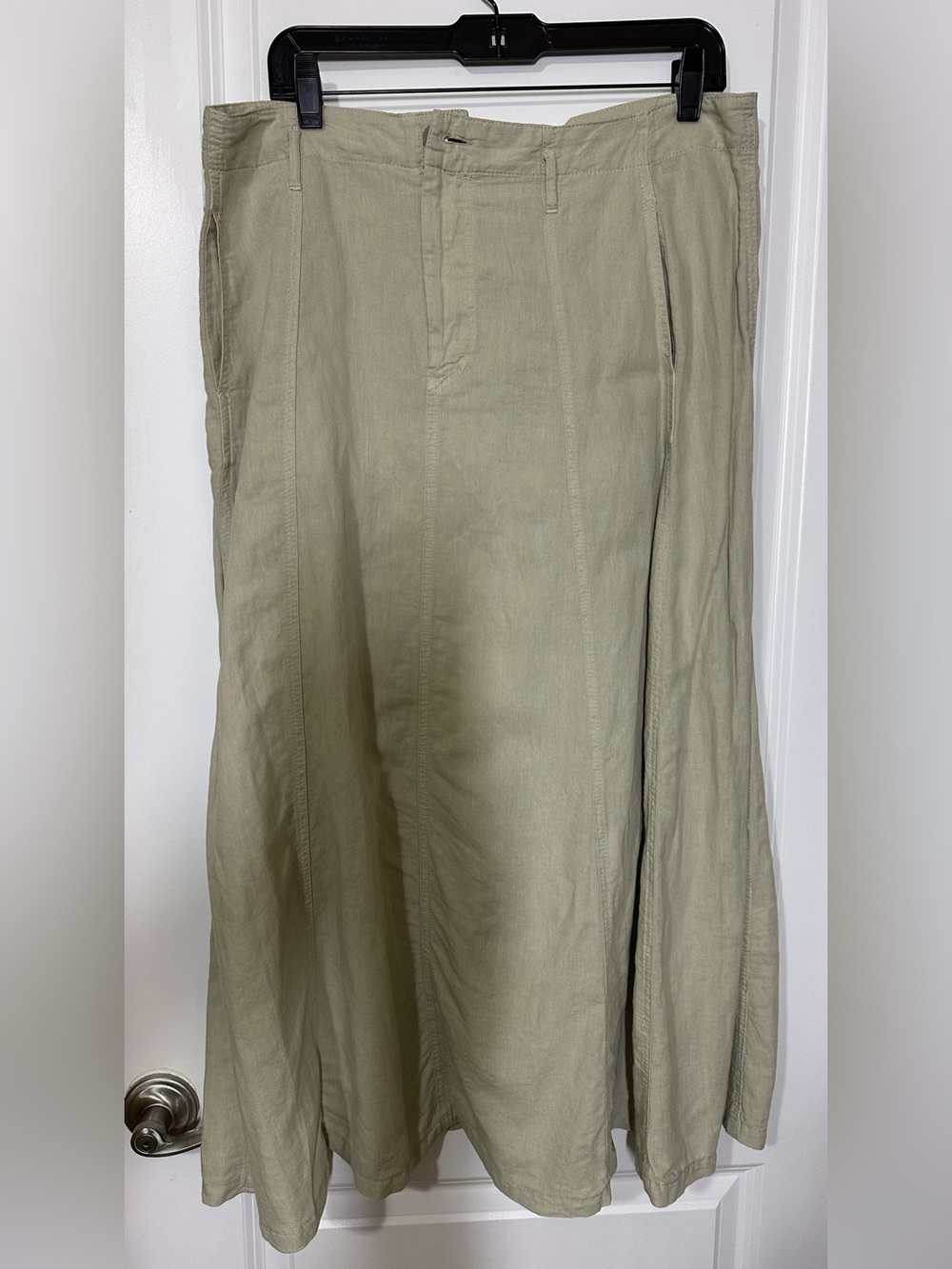Zara Linen Blend A-Line Skirt NWT Sz XL